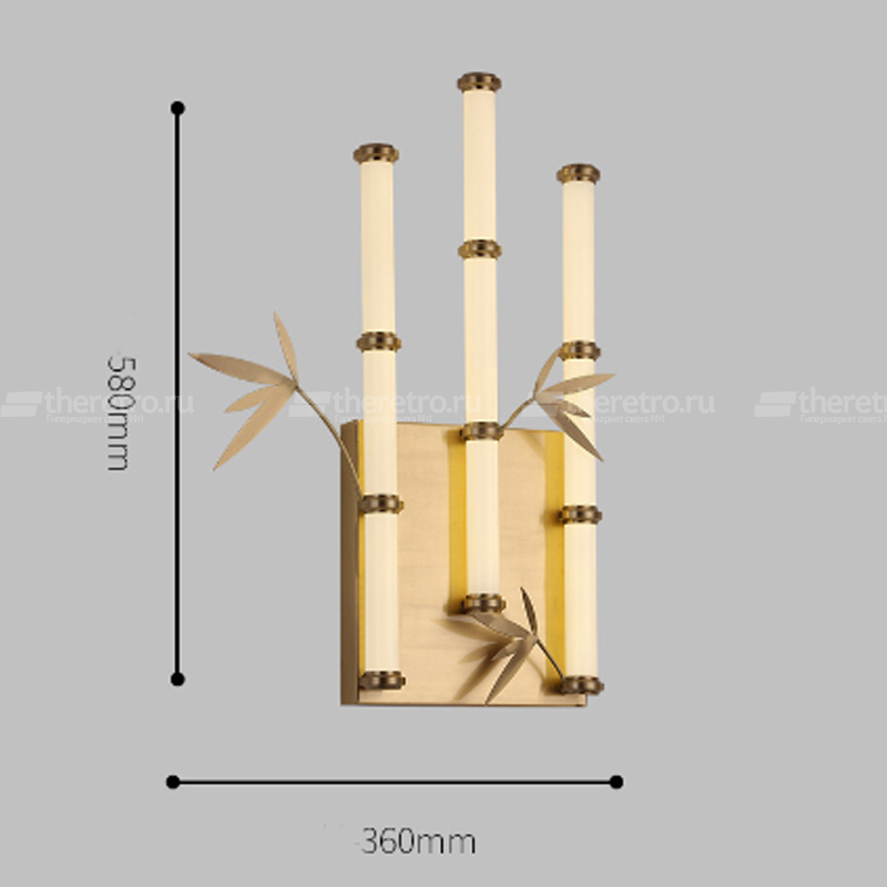 Настенный светильник в японском стиле Бамбук Japanese Style Bamboo Wall Lamp-2 фото 4 Настенный светильник в японском стиле Бамбук Japanese Style Bamboo Wall Lamp-2 фото 4