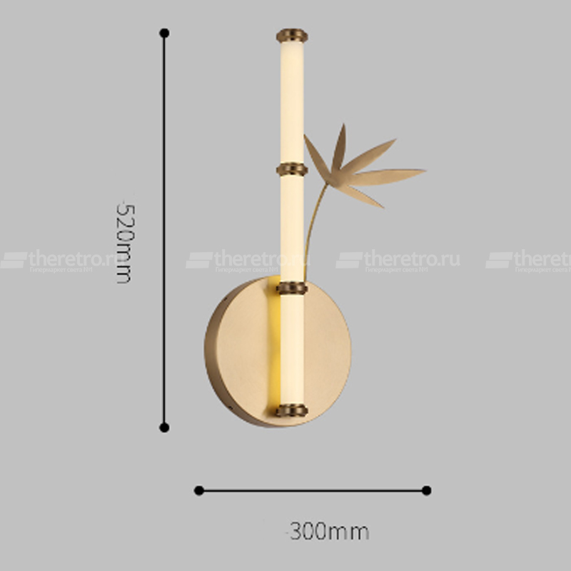 Настенный светильник в японском стиле Бамбук Japanese Style Bamboo Wall Lamp-2 фото 2 Настенный светильник в японском стиле Бамбук Japanese Style Bamboo Wall Lamp-2 фото 2