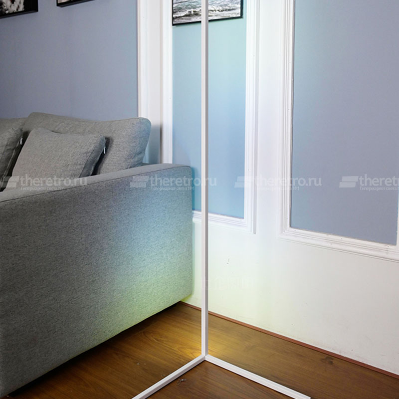 Угловой светодиодный торшер с цветной светодиодной RGB матрицей с разными режимами работы VIEL RGB фото 2 Угловой светодиодный торшер с цветной светодиодной RGB матрицей с разными режимами работы VIEL RGB фото 2