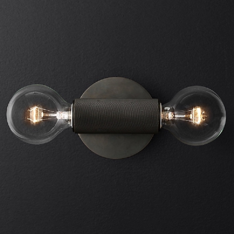 Бра RH Utilitaire Inline Sconce Черный фото 2 Бра RH Utilitaire Inline Sconce Черный фото 2