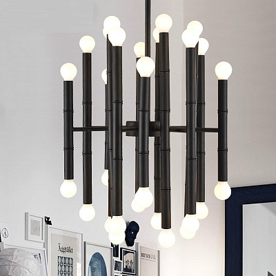 Люстра Meurice designed by Jonathan Adler Черный Прямоугольная база фото 12