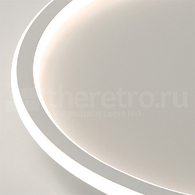 Потолочный светильник Ferron Ring Белый 60 см   фото 1