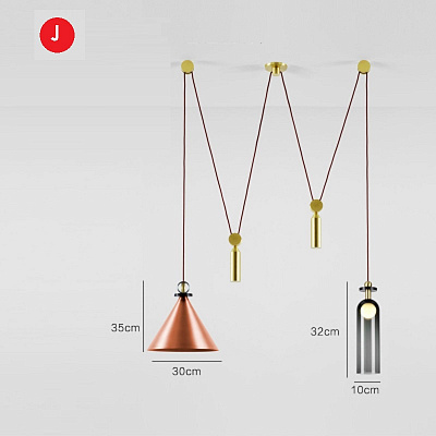 Roll & Hill Shape Up 5-Piece Chandelier V9 фото 12
