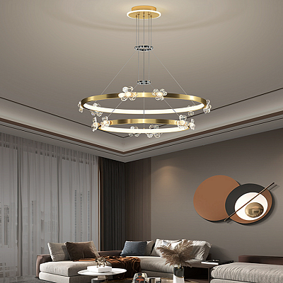 Кольцевые люстры и светильники CAMILIA RING фото 11