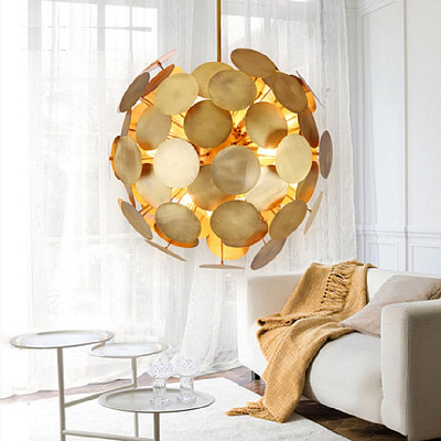 Шаровая люстра в стиле midcentury modern BOLIDE фото 3