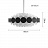 Люстра Doria Leuchten hanging lamp 40 см   Черный фото 11