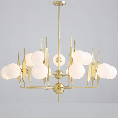 Люстра Sprig Chandelier 10 плафонов Янтарный фото 3