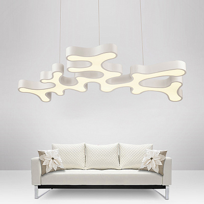Подвесной светильник Vibia Ameba Белый 120 см   фото 1