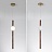 Серия подвесных светильников вытянутой цилиндрической формы с деревянными элементами CORNELL горизонталь фото 2