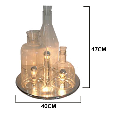 Светильник настольный Innerspace Black Chrome Bottles фото 5