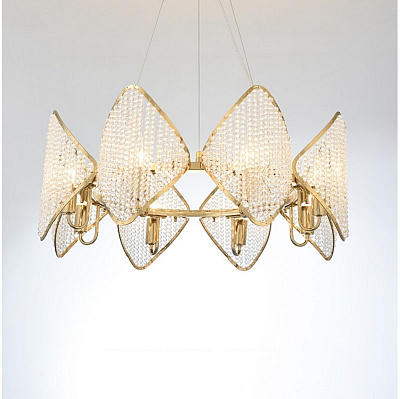 Ritz Crystall Leaf Chandelier фото 5