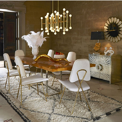 Люстра Meurice designed by Jonathan Adler Черный Прямоугольная база фото 9