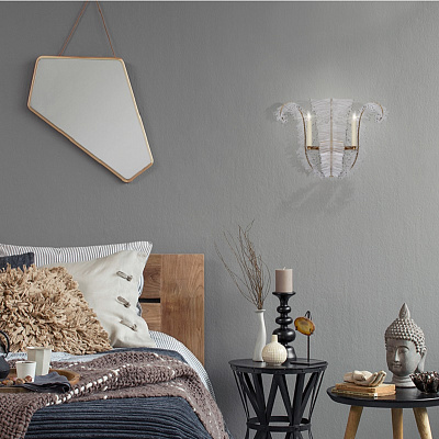 Бра Calais Wide Wall Sconce with Crystal Accents Visual Comfort фото 4
