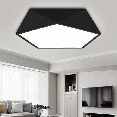 Светодиодный потолочный светильник в черном и белом цветах GEOMETRIC B&W фото 7