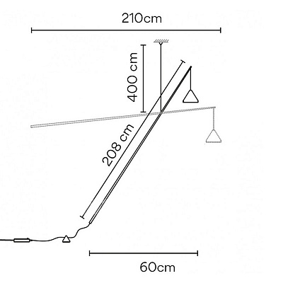 Торшер подвесной North Floor lamp фото 9