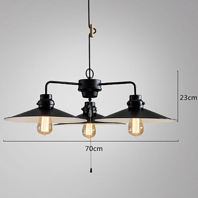 Industrial Retro Chandelier фото 3