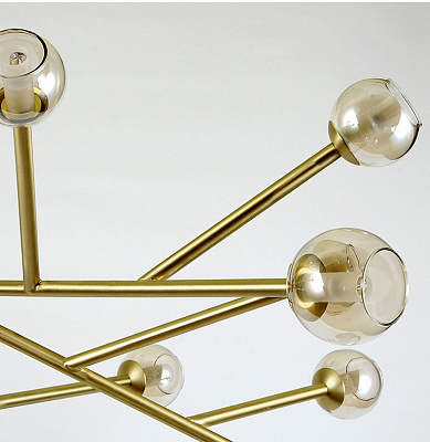 Светодиодная люстра со стеклянными плафонами ASTRA GOLD фото 6
