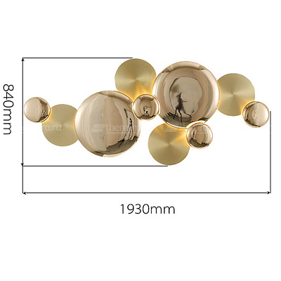 Бра Disk gold 190 см   фото 16