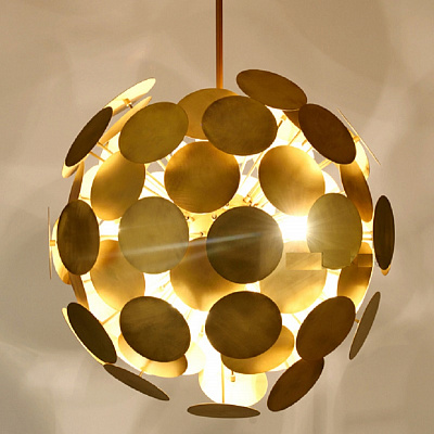Шаровая люстра в стиле midcentury modern BOLIDE фото 8