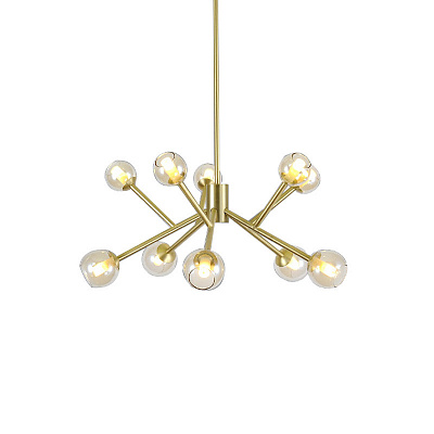 Светодиодная люстра со стеклянными плафонами ASTRA GOLD фото 3