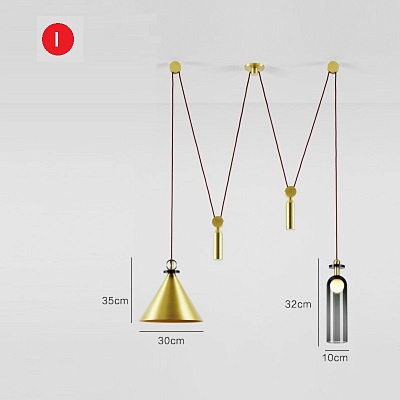 Roll & Hill Shape Up 5-Piece Chandelier V9 фото 11
