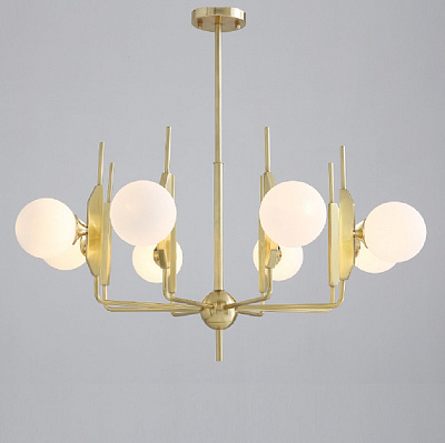Люстра Sprig Chandelier 10 плафонов Янтарный фото 4