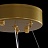 Светодиодная люстра с декором из граненых стеклянных бусин на кольцевом каркасе THERA 50 см   Золотой фото 20