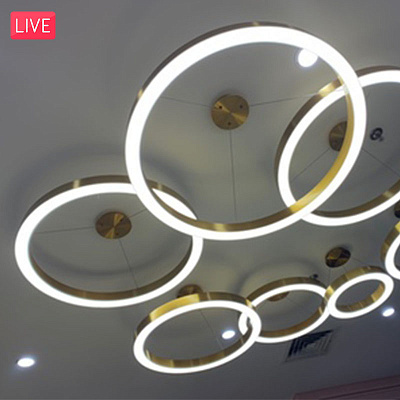 Светильник в виде колец Light Ring 100 см  A фото 9