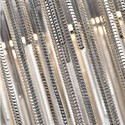 Metall Rain Line Chandelier Серебро (Хром)120 см   фото 8