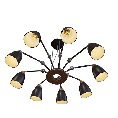 Люстра Watchman LOFT4402/9BL фото 3