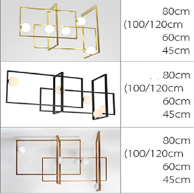 Люстра Mondrian Glass Venicem Ceiling Lamp Черный фото 3