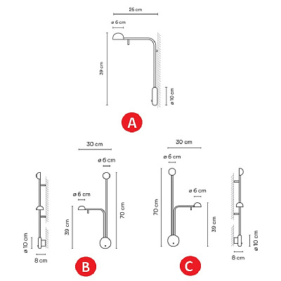 Бра Vibia Pin A фото 9