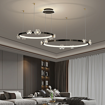 Кольцевые люстры и светильники CAMILIA RING  фото 1