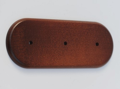 Тройная подложка, 80 мм (темный дуб)  фото 1