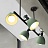Люстра в скандинавском стиле с 4-мя светильниками LONG Зеленый фото 8