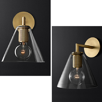Бра RH Utilitaire Funnel Shade Single Sconce фото 8