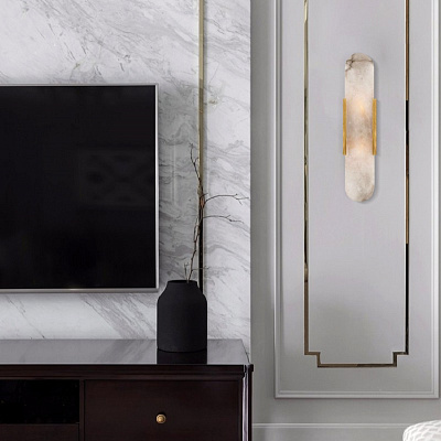 Бра MELANGE ELONGATED SCONCE Черный фото 5