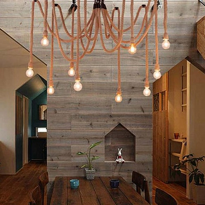 RH Loft Vintage Industrial Retro Spider Chandelier 16 плафонов  фото 5