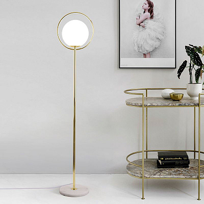 Торшер Gold Globe Floor Черный A фото 6