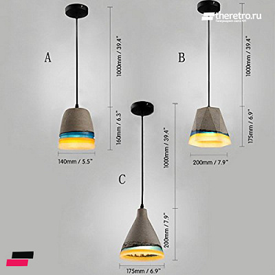 Подвесные светильники Concrete Roof A фото 6