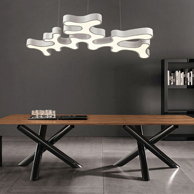 Подвесной светильник Vibia Ameba Белый 120 см  фото 4