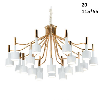 Люстра Delightfull Ella Suspension Selightfull 12 плафонов Белый фото 7