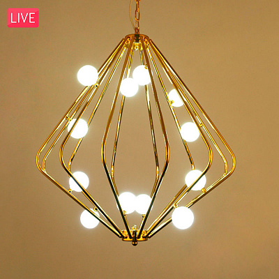 Lindsey Adelman Cherry Bomb Cage Chandelier CB.29.01 фото 3