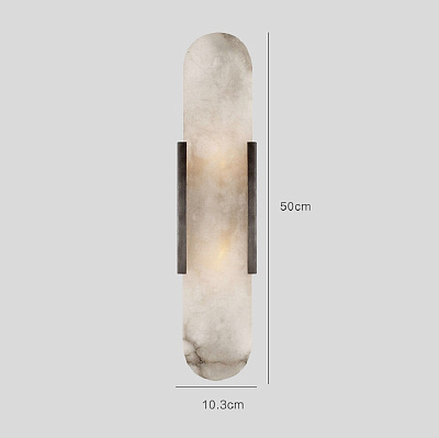 Бра MELANGE ELONGATED SCONCE Черный фото 11