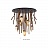 Подвесной светильник с рельефным плафоном и деревянными лианами TUSKET темное дерево 7 ламп фото 13