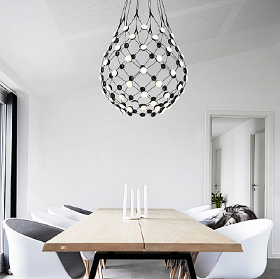 Дизайнерский светодиодный подвес — люстра NACELLE 100 см   фото 10