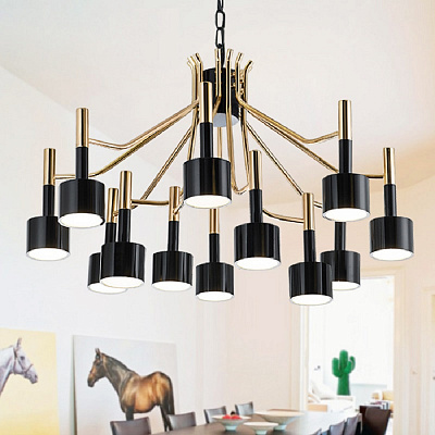Люстра Delightfull Ella Suspension Selightfull 12 плафонов Белый фото 11
