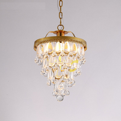 Люстра Clarissa Glass Drop Pendant 25 см  Черный фото 3