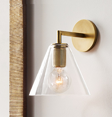 Бра RH Utilitaire Funnel Shade Single Sconce фото 7