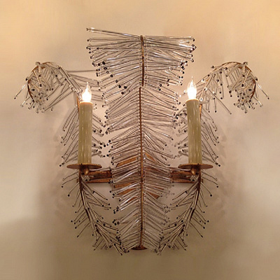 Бра Calais Wide Wall Sconce with Crystal Accents Visual Comfort фото 8